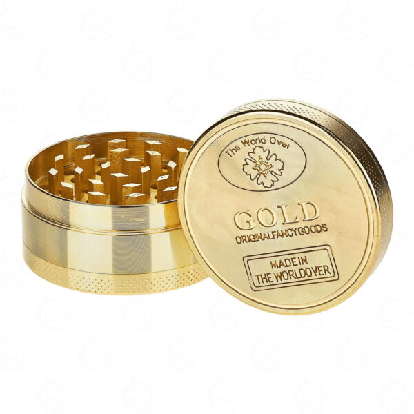 Grinder metal 3 partes Gold mediana - Imagen 2