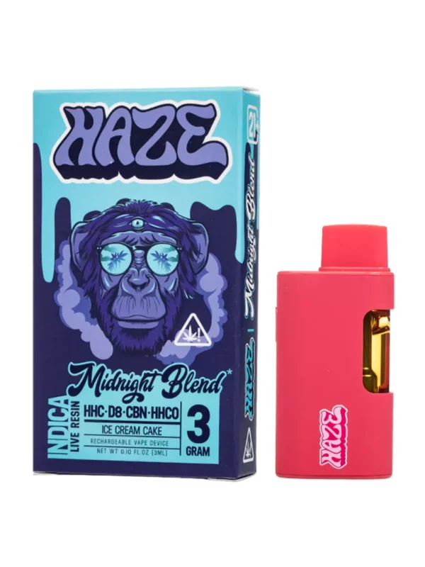 Midnight Blend Live Resin Ice Cream Cake – Vape Desechable – 3 gramos Índica - Imagen 2
