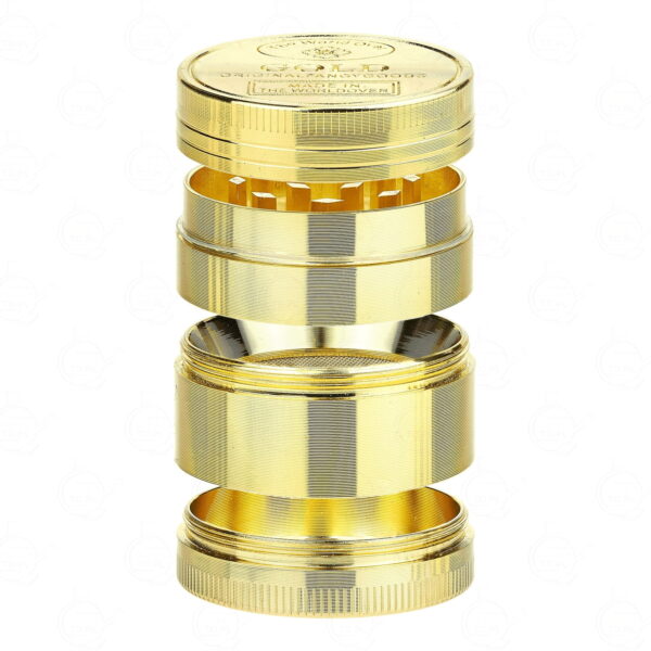 Grinder de metal GOLDEN recolectar kief / 40mm / 4 Piezas /