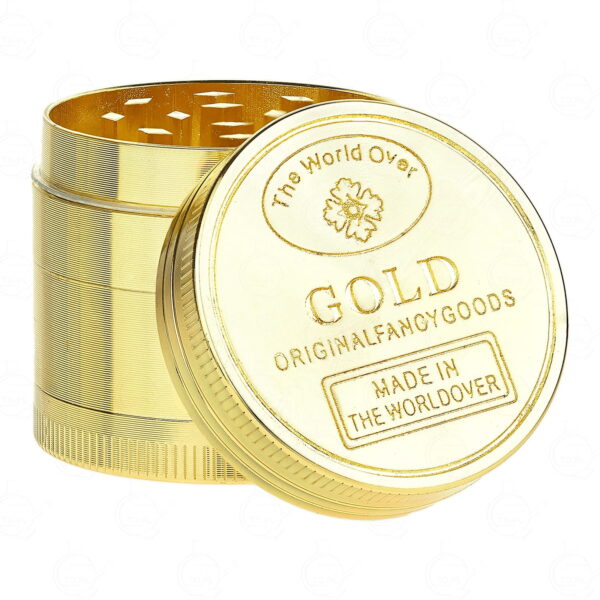 Grinder de metal GOLDEN recolectar kief / 40mm / 4 Piezas / - Imagen 2