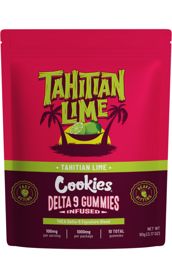 Cookies Infused Gummies 100mg Tahitian Lime 10pcs