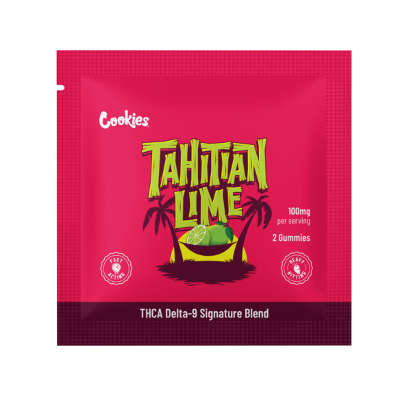 Cookies Infused Gummies 100mg Tahitian Lime 2pcs