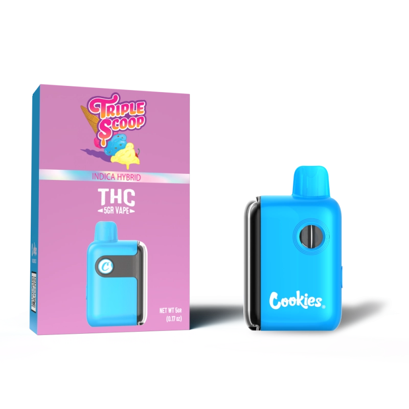 Cookies Triple Scoop Vape THC | Indica Hybrid 1 cookies triple scoop vape thc indica hybrid 5g 5000 puffs quito