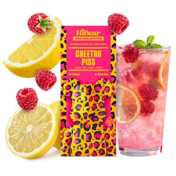 HiBear Diamond Sauce THC Cheetah Piss hibrido 2 Gr Vape Desechable - Imagen 2