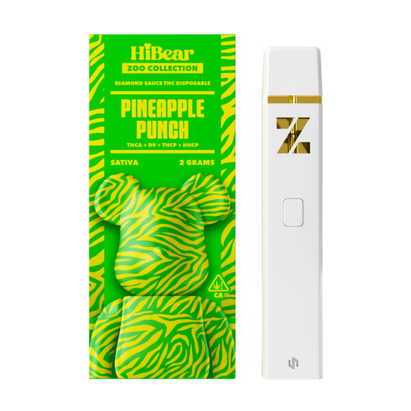 HiBear Diamond Sauce THC Pineapple Punch Sativa 2 Gr Vape Desechable