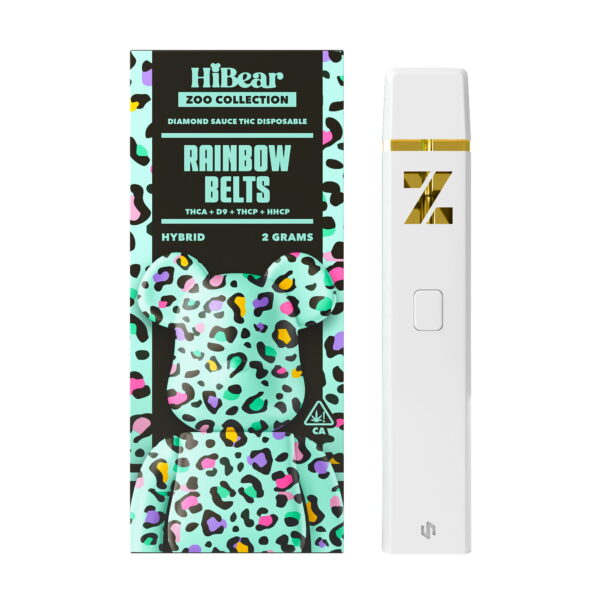 HiBear Diamond Sauce THC Rainbow Belts Hibrido 2 Gr Vape Desechable