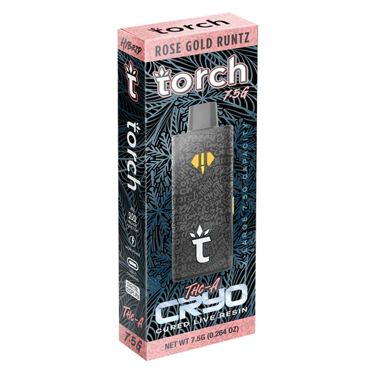 Torch Cryo Live Resin THC-A Rose Gold Runtz Hibrido 7,5 Gr Desechable - Imagen 2