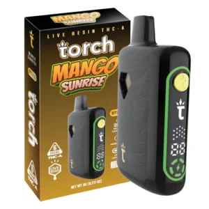 Torch live resin THC-A Mango Sunrise Hibrido 6 Gr Vape Desechable