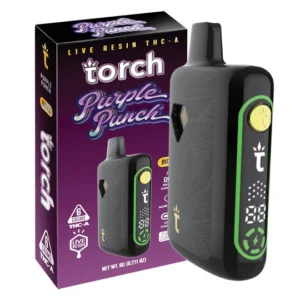 Torch live resin THC-A Purple Punch INdica 6 Gr Vape Desechable