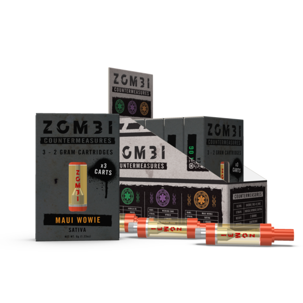 Zombi Cart Pack 3 x 2 Gr Gorilla OG, Wedding Cake, Maui Wowie (MIX)