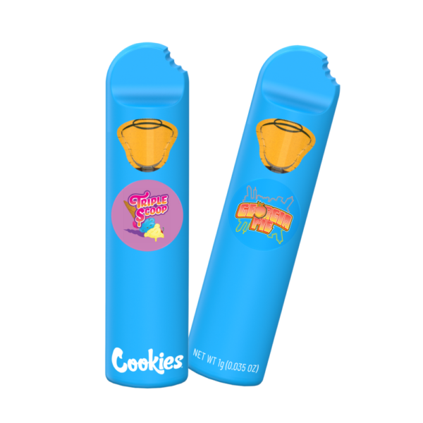 Cookies Triple Scoop / Georgia Pie Indica 2Gr Pluma de Wax Desechable 2 Sabores en 1 - Imagen 2
