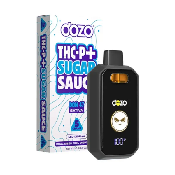 Dozo Sugar Sauce Don 47 Vape Desechable Sativa 5g con THC-P