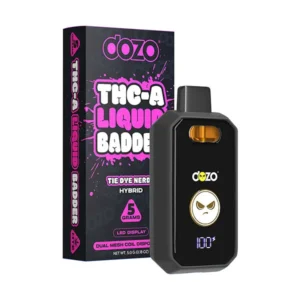 Dozo Liquid Badder Tie Dye Nerdz Vape Desechable Hibrido 5g con THC-A