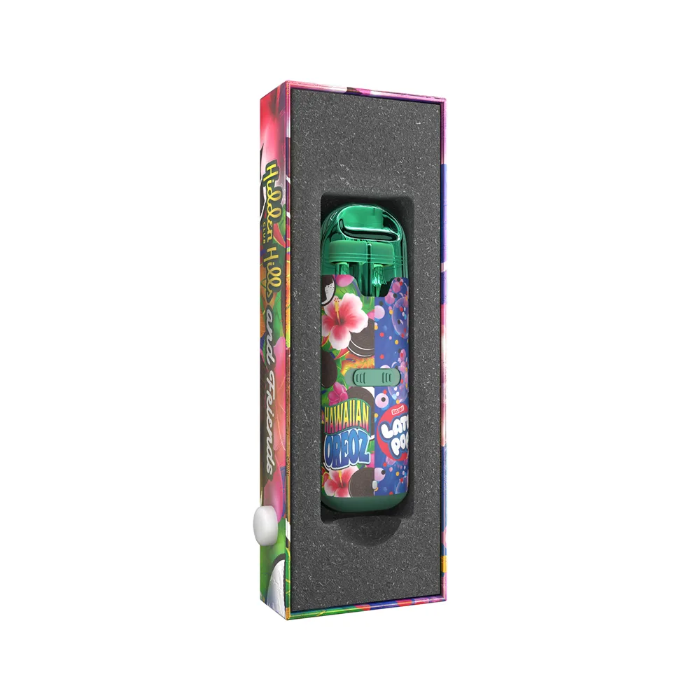 Hidden Hills Hawaiian Oreoz x Lato Pop Doble Sabor Vape THC | Híbrido (Sativa + Índica) 2 Caja Vape de THC marca hidden Hills doble sabor Hawaiian Oreoz x Lato Pop