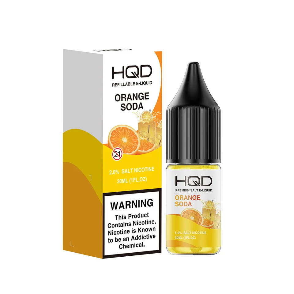 HQD Premium E-Líquido Nicotina | Recarga para PODS y Vaper 5 HQD e-líquido para MTL golpes de garganta controlados