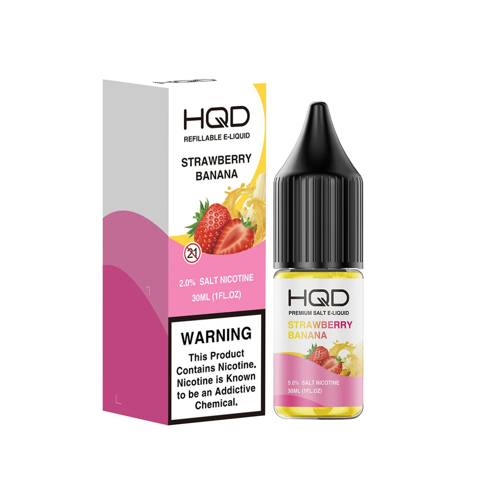 HQD Premium E-Líquido Nicotina | Recarga para PODS y Vaper 3 e-líquido nicotina HQD con tapa de seguridad 30 ml