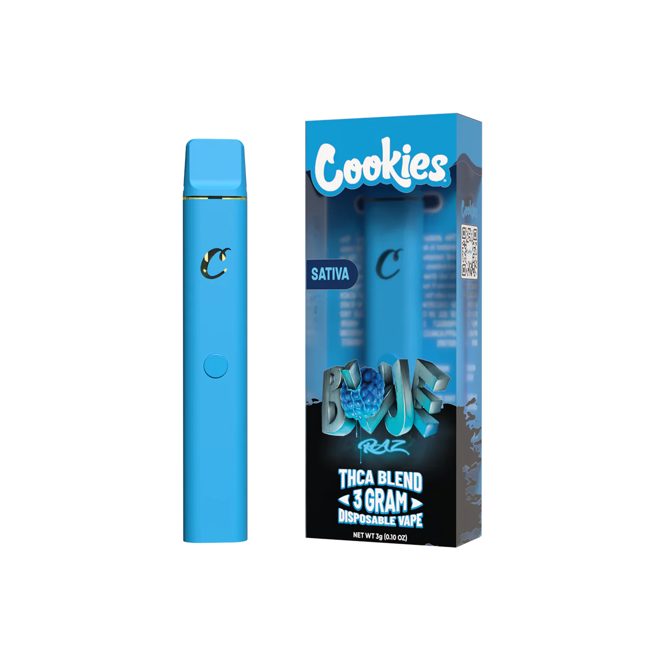 Cookies Blue Razz Pluma de Wax | Sativa 1 Pluma wax Cookies Blue Raz Sativa 3 g THC-A Blend 960 hits